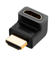 Перехідник HDMI M to HDMI F 90° corner UP HD112 black Ugreen (20110)