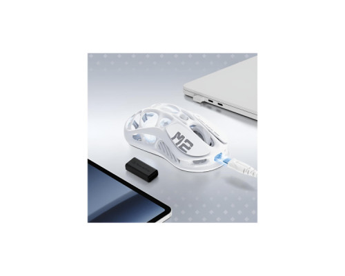 Мишка GravaStar Mercury M2 RGB Wireless/Bluetooth/USB Opaline White (GRAVASTARM2_WHT)