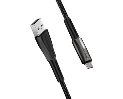 Дата кабель ColorWay USB 2.0 AM to Type-C 1.0m zinc alloy + led black (CW-CBUC035-BK) Дата кабель ColorWay USB 2.0 AM to Type-C 1.0m zinc alloy + led black (CW-CBUC035-BK)