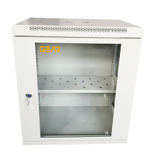 Шафа настінна Gear4 15U 19" 600x600x750 мм, PREMIUM, + полка 19", grey (GWMSN-15U-600-600G)
