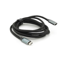 Дата кабель USB-C M/F 2.0m USB 3.2 Gen2 100W 10Gbps 4K60Hz black Voltronic (YT-TC-TC-EXB-2m)