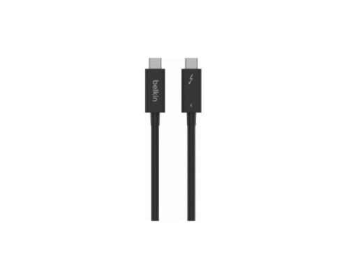 Дата кабель USB-C to USB-C 2.0m Thunderbolt 4 40Gbps 100w black Belkin (INZ002BT2MBK)