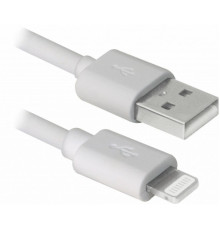 Дата кабель USB 2.0 AM to Lightning 1.0m white REAL-EL (EL123500033)