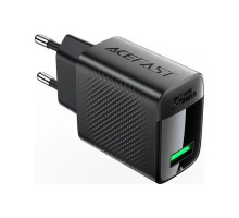 Зарядний пристрій Acefast USB-A 20W + Type-C cable A90 Fast Charger Black (6974316280064)