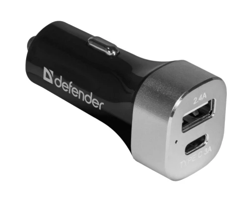 Зарядний пристрій Defender UCG-01 авто, 1 порт USB + TypeC, 5V / 5.4A (83569) Зарядний пристрій Defender UCG-01 авто, 1 порт USB + TypeC, 5V / 5.4A (83569)