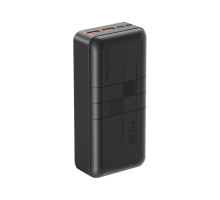 Батарея універсальна XO 30000mAh, PD/20W, QC3.0/22.5W, Input(Type-C,MicroUSB), Output(2*USB,Type-C), Black (XO-PR189B / 29189)