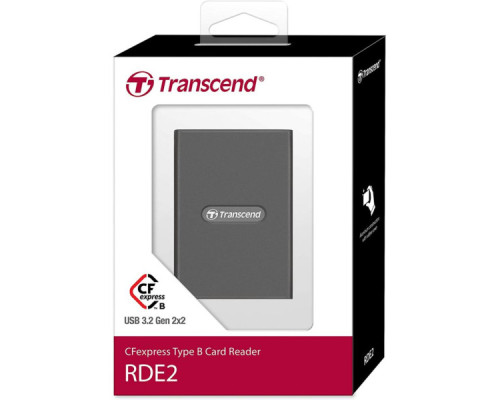 Зчитувач флеш-карт Transcend USB 3.2 Gen 2x2 Type-C CFexpress (TS-RDE2) Зчитувач флеш-карт Transcend USB 3.2 Gen 2x2 Type-C CFexpress (TS-RDE2)