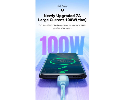 Дата кабель USB 2.0 AM to USB-C 2.0m 100W black Essager (EXC7A-WLA01-P)