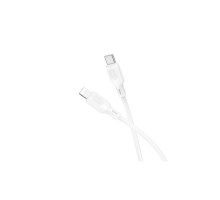 Дата кабель USB-C to Lightning 1.0m silicone BX113 Lenny white BOROFONE (6941991115387)