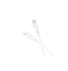 Дата кабель USB-C to Lightning 1.0m silicone BX113 Lenny white BOROFONE (6941991115387)