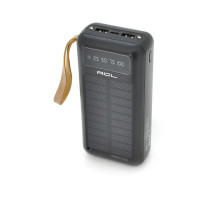 Батарея універсальна ACL 30000mAh, SOLAR, Type-C/Lighting/Micro/USB, Black (PW-61B)