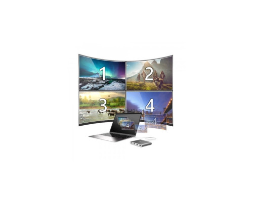 Адаптер USB-C to 4xHDMI F quad display J5create (JCA366-N)