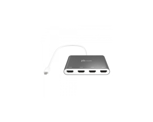 Адаптер USB-C to 4xHDMI F quad display J5create (JCA366-N)