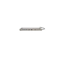 Концентратор VEGGIEG USB-C 8-in-1 USB-C + 3xUSB 3.0 + HDMI + VGA + 3.5mm + SD/TF + RJ45 0.1m silver (TC10)
