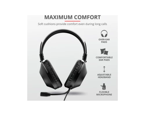Навушники Trust Ozo Over-Ear USB Headset Black (24132) Навушники Trust Ozo Over-Ear USB Headset Black (24132)
