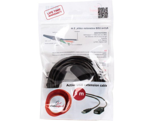 Дата кабель USB 2.0 AM/AF 5.0 m active Cablexpert (UAE-01-5M) Дата кабель USB 2.0 AM/AF 5.0 m active Cablexpert (UAE-01-5M)