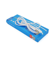 Кабель мультимедійний 3.5mm M to 3.5mm M 1.0m white iKAKU (YT-AUXGJ(M)/(M)-KSC-521-W)