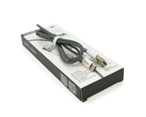 Дата кабель USB 2.0 AM to Lightning 1.0m 2.4A Black iKAKU (KSC-028-B-L)