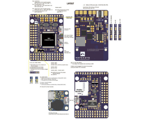 Політний контролер (FC) MATEK H743-WING V3 (H743-WING-V3/HP024.0084-V3)