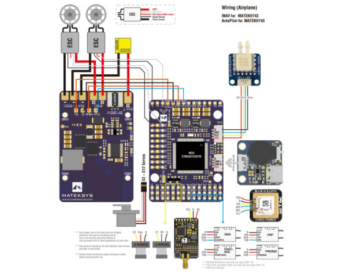 Політний контролер (FC) MATEK H743-WING V3 (H743-WING-V3/HP024.0084-V3)