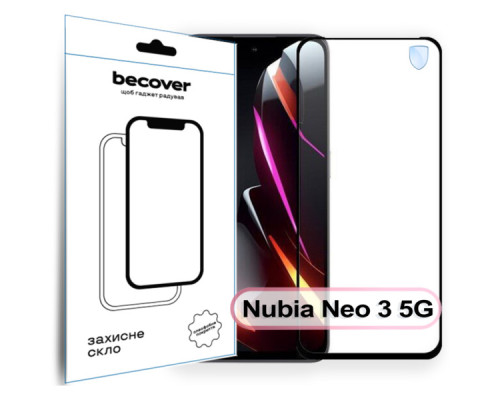Скло захисне BeCover Nubia Neo 3 5G Black (713883)