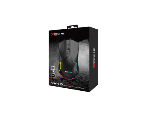 Мишка Xtrike ME GW-610 Wireless RGB Black (GW-610)