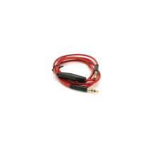 Кабель мультимедійний 3.5mm M to 3.5mm M 1.0m + microphone red Voltronic (ZDL-AUXcM/1.0m)