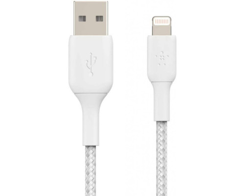 Дата кабель USB 2.0 AM to Lightning 1.0m white Belkin (CAA002BT1MWH)