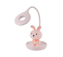 Настільна лампа Kite Bunny LED з акумулятором, рожева (K24-492-1-2) Настільна лампа Kite Bunny LED з акумулятором, рожева (K24-492-1-2)