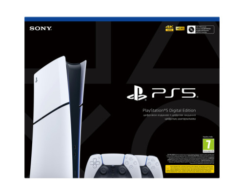 Ігрова консоль Sony Playstation 5 Slim (2 геймпади Dualsense) Digital Edition (1000042066 / 1000050121)