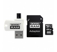 Карта пам'яті Goodram 64GB microSDXC class 10 UHS-I (M1A4-0640R12)