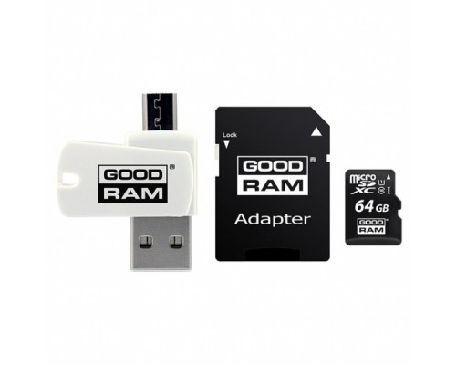 Карта пам'яті Goodram 64GB microSDXC class 10 UHS-I (M1A4-0640R12)