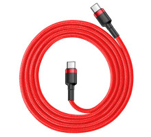 Дата кабель USB-C to USB-C 1.0m USB 3.1 3A red Baseus (CATKLF-G09)