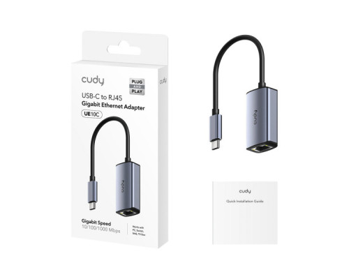 Адаптер USB-C to RJ45 Ethernet 1000Mbps Cudy (UE10C)