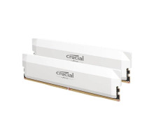 Модуль пам'яті для комп'ютера DDR5 64GB (2x32GB) 6000 MHz Crucial Pro Wite Micron (CP2K32G60C40U5W)