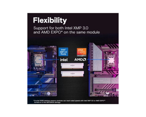 Модуль пам'яті для комп'ютера DDR5 64GB (2x32GB) 6000 MHz Crucial Pro Wite Micron (CP2K32G60C40U5W)