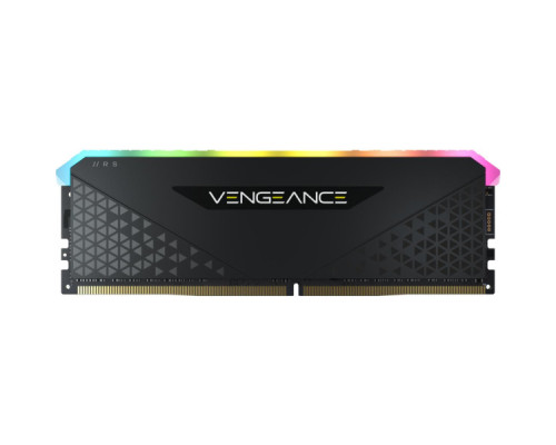 Модуль пам'яті для комп'ютера DDR4 16GB 3600 MHz Vengeance RGB RS Black Corsair (CMG16GX4M1D3600C18)