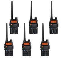 Портативна рація Baofeng UV-5R Black Six Pack комплект 6 шт (2200000758965)