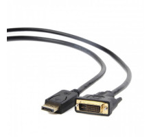 Кабель мультимедійний DisplayPort to DVI 3.0m Cablexpert (CC-DPM-DVIM-3M)