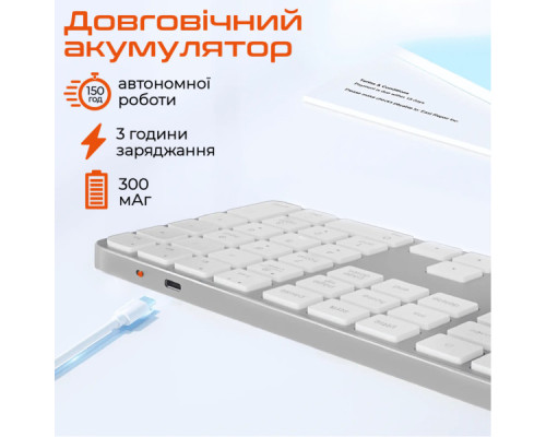 Клавіатура Meetion K230 Bluetooth/Wireless Black (MT-K230MW-A-RUA)