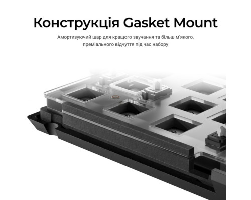 Клавіатура Keychron V1 8K Keychron Super Red Switch RGB USB UA Black (V1W-D1-UA)