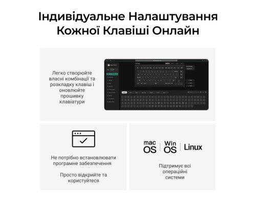 Клавіатура Keychron V1 8K Keychron Super Red Switch RGB USB UA Black (V1W-D1-UA)