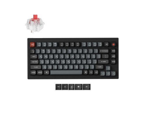 Клавіатура Keychron V1 8K Keychron Super Red Switch RGB USB UA Black (V1W-D1-UA)