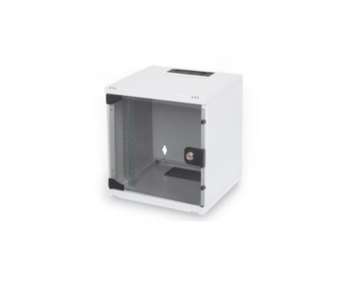 Шафа настінна Digitus 6U 10" 312x300, glass door, 30kg max, grey (DN-10-05U-1)