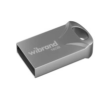 USB флеш накопичувач Wibrand 16GB Hawk Silver USB 2.0 (WI2.0/HA16M1S)