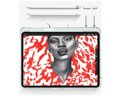 Чохол до планшета BeCover TPU Edge mount Apple Pencil Apple iPad 10.9" 2022 Purple (708487)