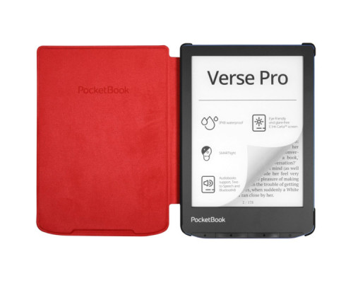 Чохол до електронної книги Pocketbook 6" Shell cover PB629/634 red (H-S-634-R-WW)