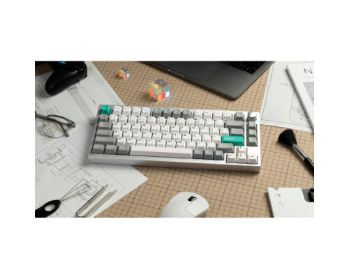 Клавіатура Lemokey P1 Pro Super Red RGB Wireless/Bluetooth/USB Space Silver (P1P-X1-UA)