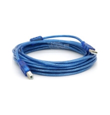 Кабель для принтера USB 2.0 AM/BM 5.0m ferrite blue Ritar (YT-AM/BM-5.0TBL)