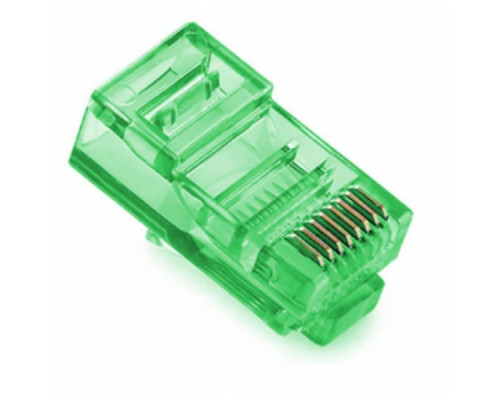 Конектор RJ45 cat.5e UTP 8P8C Green 100 шт Merlion (09051)